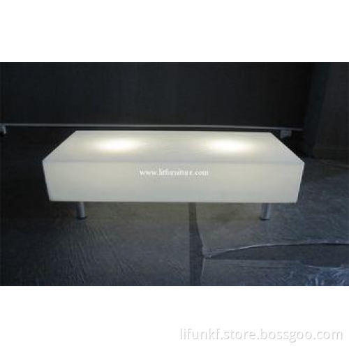Remote control Color Outdoor Furniture Glowing led coffee t